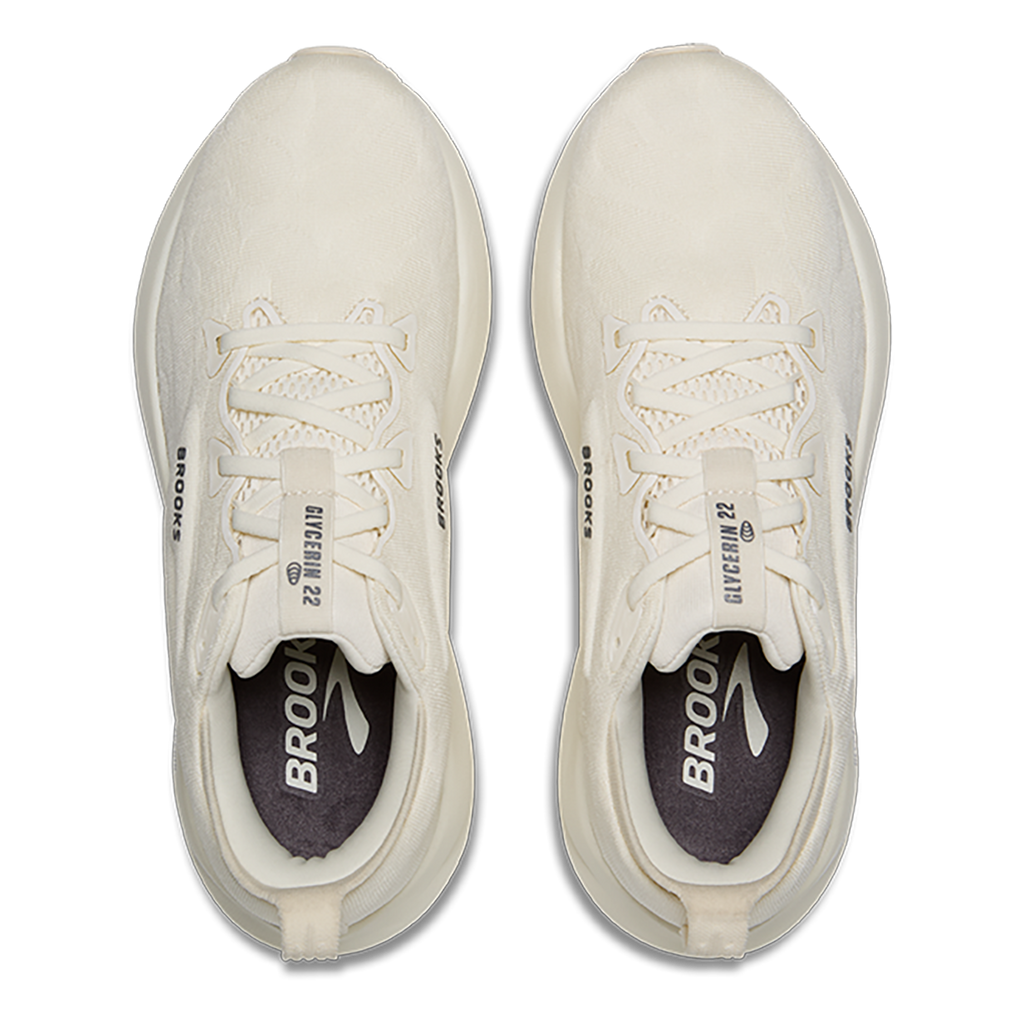 Brooks Glycerin 22 Antique - Turbulence - Pearl — Antique - Turbulence - Pearl — Size B — Width 5 — Back View
