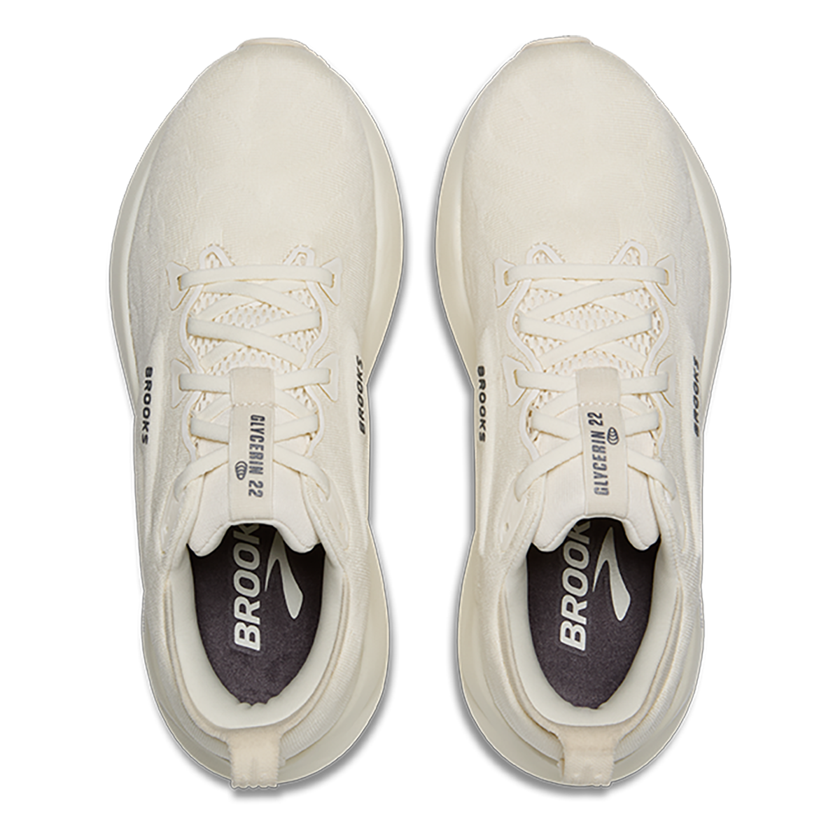 Brooks Glycerin 22 Antique - Turbulence - Pearl — Antique - Turbulence - Pearl — Size B — Width 5 — Back View