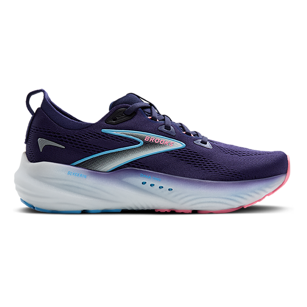 Brooks Glycerin 22 Blue Ribbon - Peacoat - Dianthus — Blue Ribbon - Peacoat - Dianthus — Size 2E — Width 6 — Front View