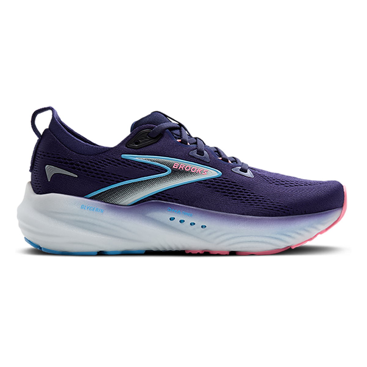 Brooks Glycerin 22 Blue Ribbon - Peacoat - Dianthus — Blue Ribbon - Peacoat - Dianthus — Size 2E — Width 6 — Front View
