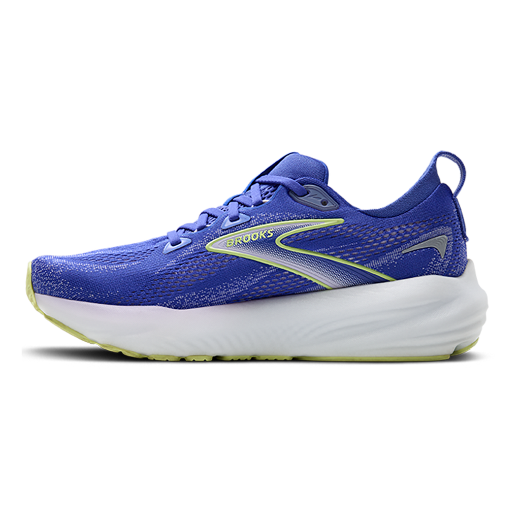 Brooks Glycerin 22 Amparo Blue - Hyper Iris - Yellow — Amparo Blue - Hyper Iris - Yellow — Size B — Width 5 — Side View
