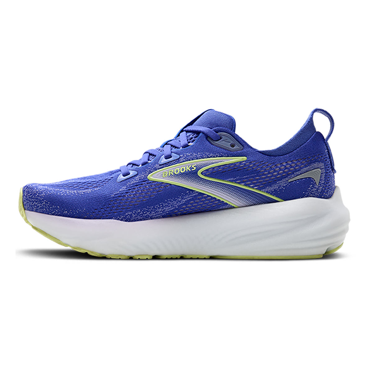 Brooks Glycerin 22 Amparo Blue - Hyper Iris - Yellow — Amparo Blue - Hyper Iris - Yellow — Size B — Width 5 — Side View