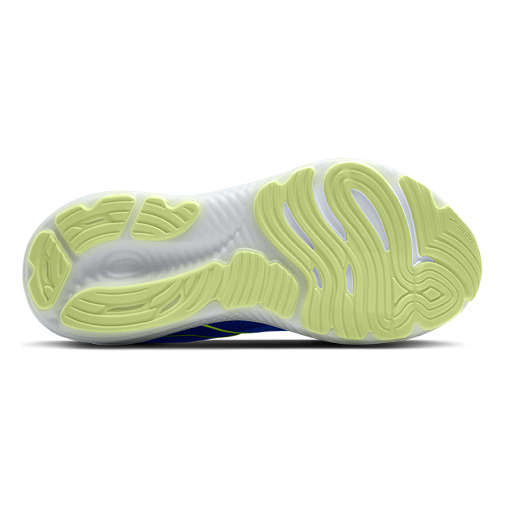 Brooks Glycerin 22 Amparo Blue - Hyper Iris - Yellow — Amparo Blue - Hyper Iris - Yellow — Size B — Width 5 — Top View