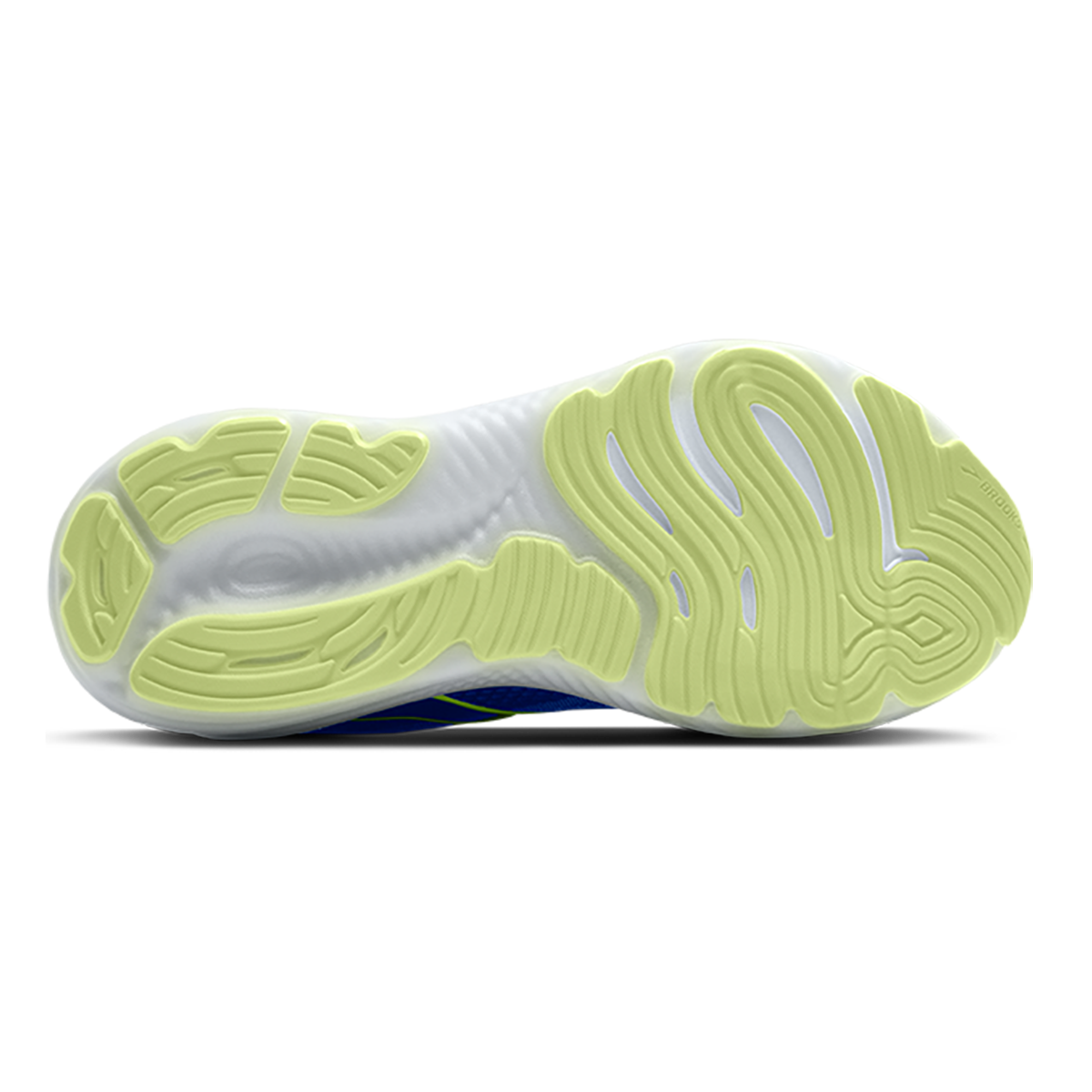 Brooks Glycerin 22 Amparo Blue - Hyper Iris - Yellow — Amparo Blue - Hyper Iris - Yellow — Size B — Width 5 — Top View