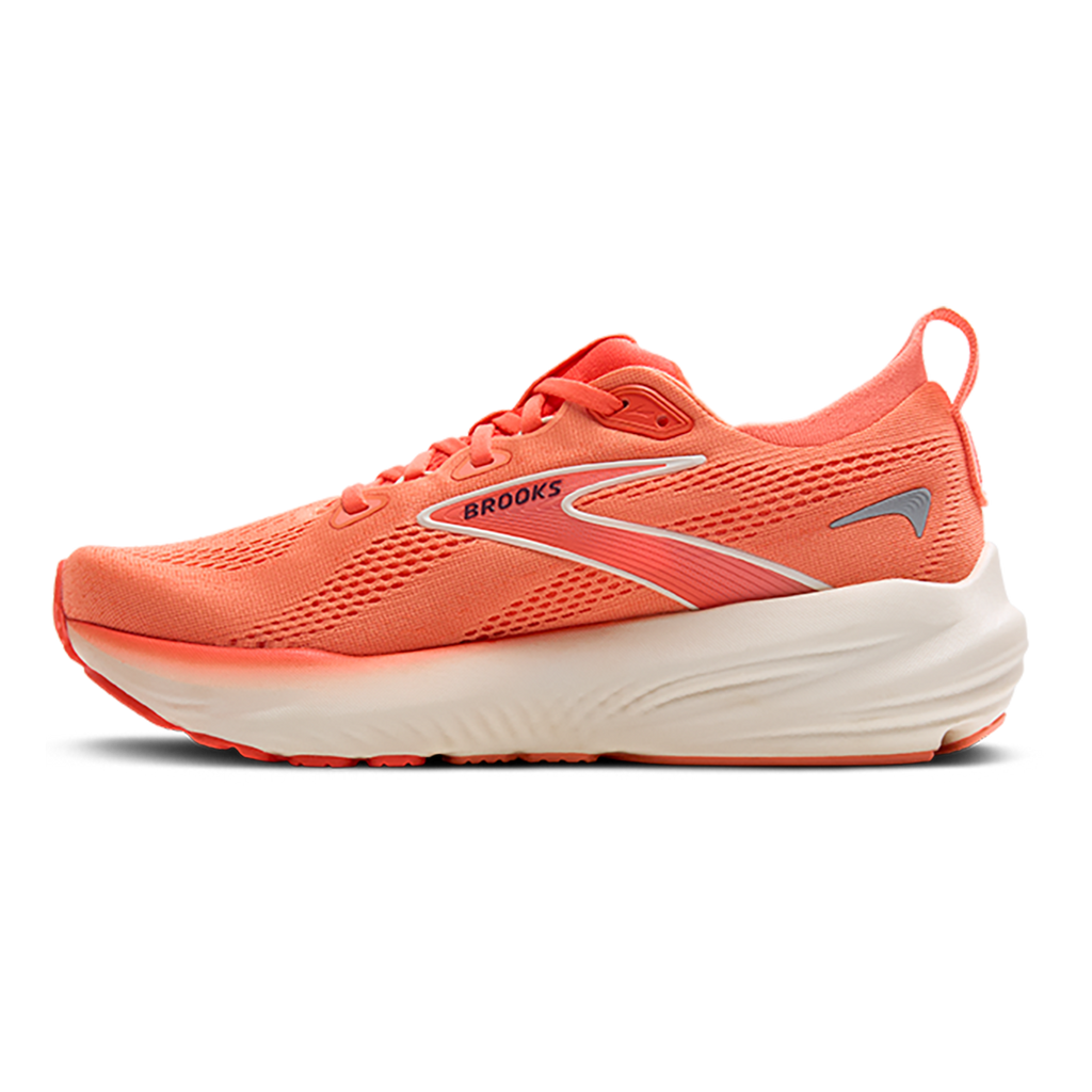 Brooks Glycerin 22 Desert Flower - Hot Coral - Milk — Desert Flower - Hot Coral - Milk — Size B — Width 5 — Side View
