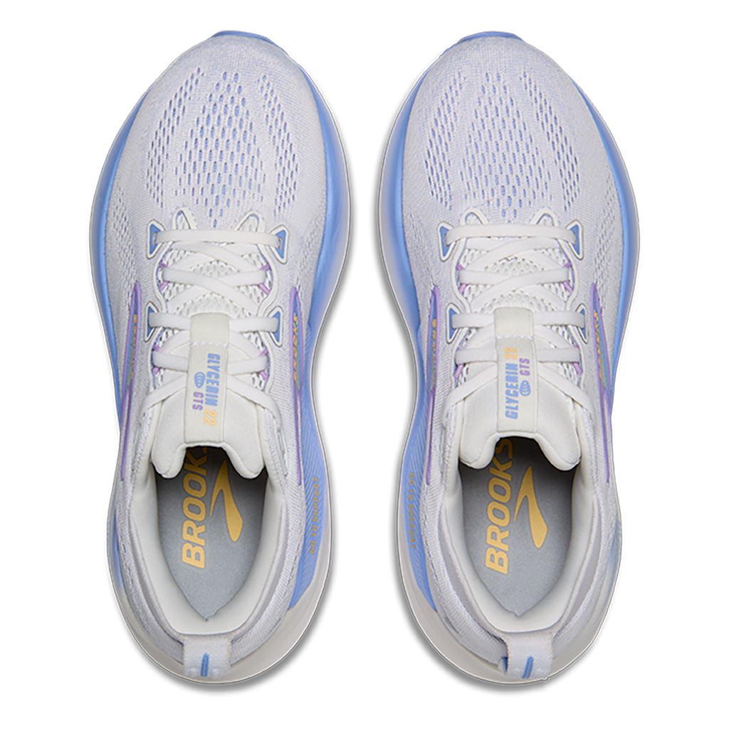 Brooks Glycerin GTS 22 — Amparo Blue - Hyper Iris - Yellow — Size B — Width 6 — Alternate View 39