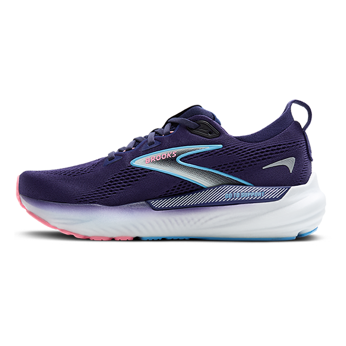 Brooks Glycerin GTS 22 — Amparo Blue - Hyper Iris - Yellow — Size B — Width 6 — Alternate View 30