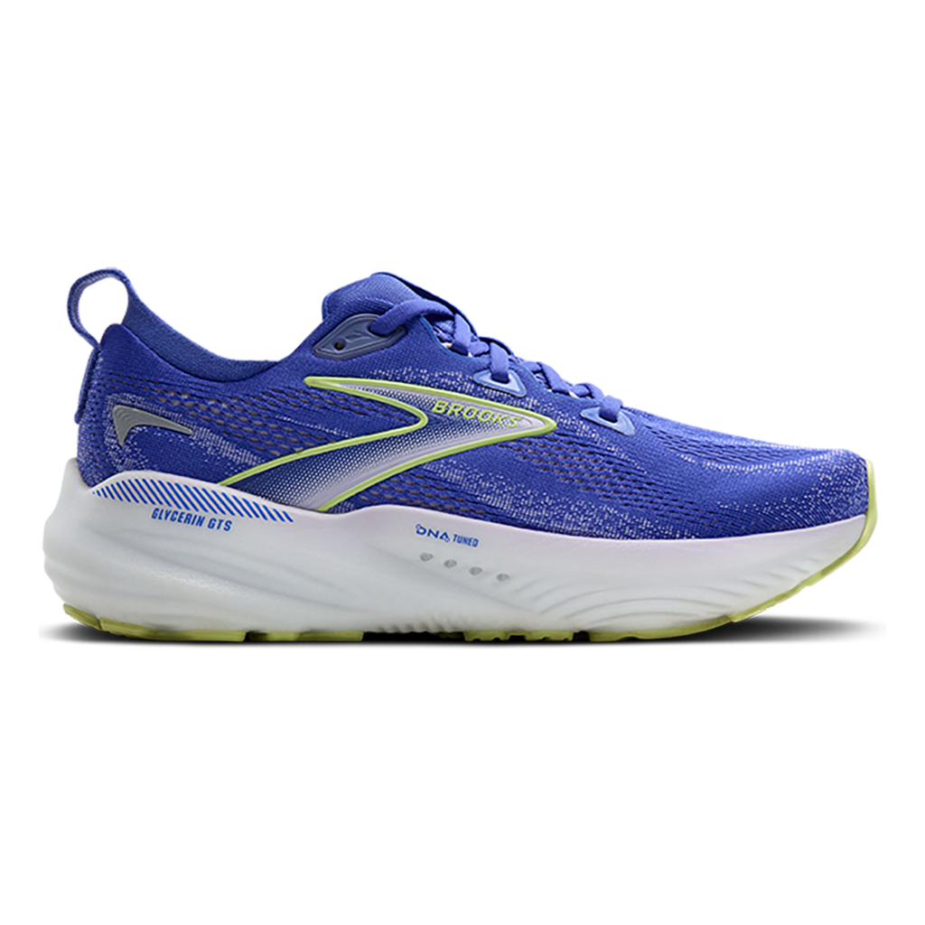 Brooks Glycerin GTS 22 — Amparo Blue - Hyper Iris - Yellow — Size B — Width 6 — Alternate View 13