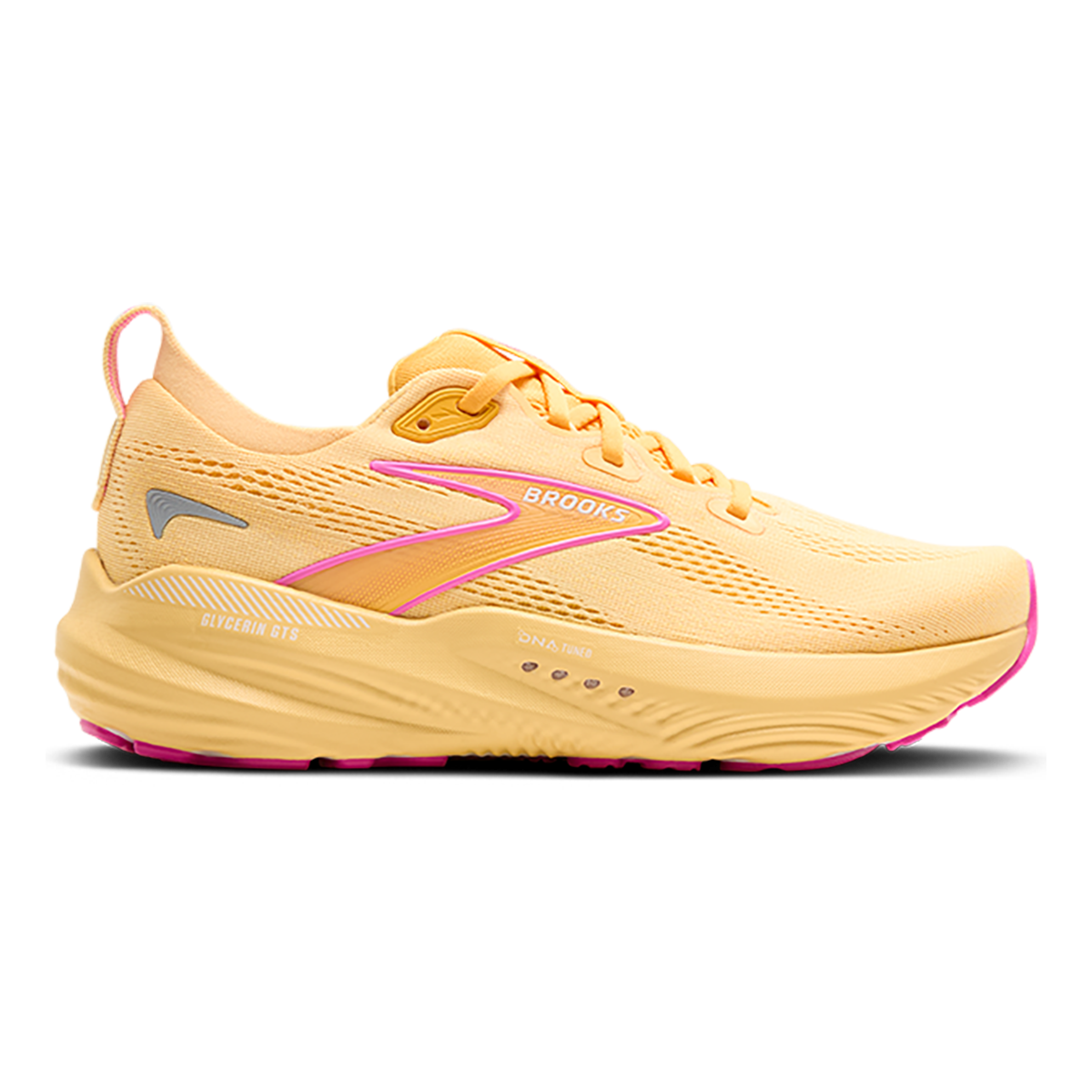 Brooks Glycerin GTS 22 — Amparo Blue - Hyper Iris - Yellow — Size B — Width 6 — Top View