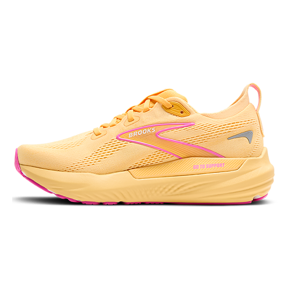 Brooks Glycerin GTS 22 — Amparo Blue - Hyper Iris - Yellow — Size B — Width 6 — Detail View