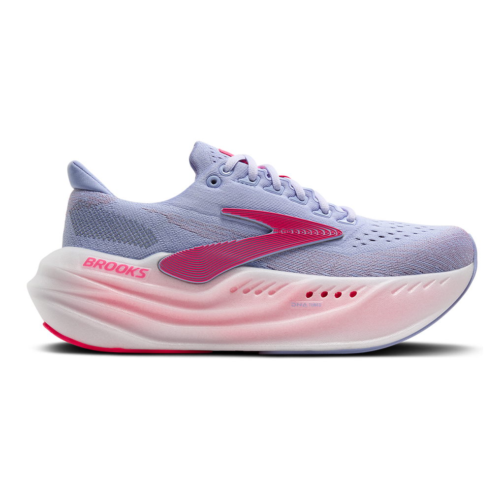 Brooks Glycerin Max — White - Black - Diva Pink — Size B — Width 5 — Front View
