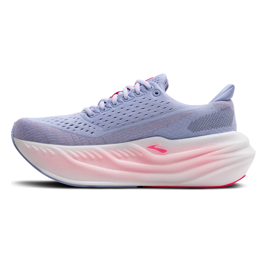 Brooks Glycerin Max — White - Black - Diva Pink — Size B — Width 5 — Side View