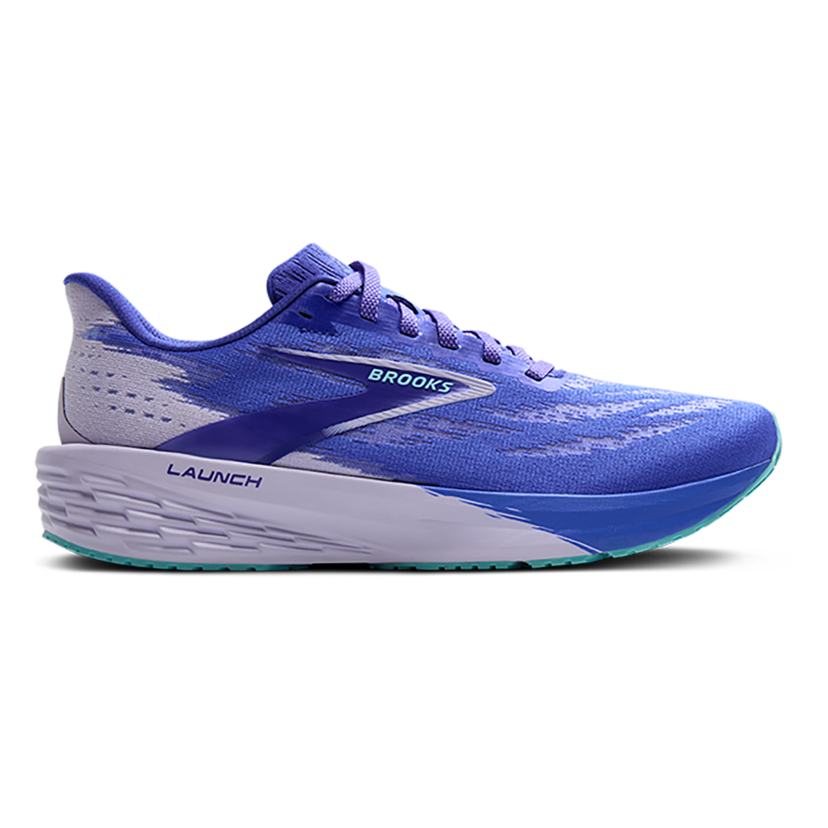 Brooks Launch 11 — Amparo - Thistle - Limpet — Size B — Width 6.5 — Detail View