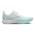 Brooks Trace 4 — Bright White - Limpet - Black — Size B — Width 7 — Front View