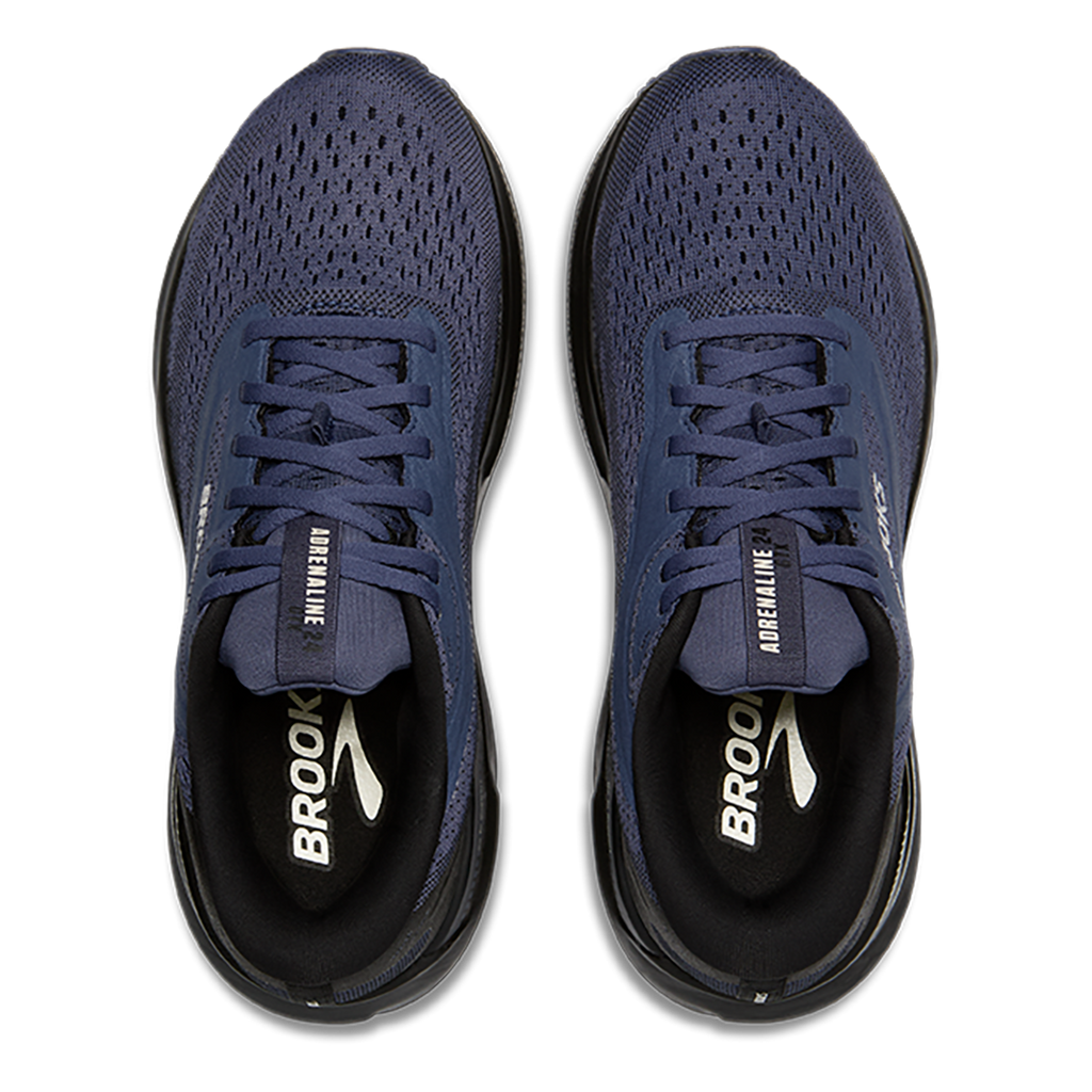 Brooks Adrenaline GTS 24 GTX — Black - Nightshadow - Coconut — Size B — Width 5 — Back View