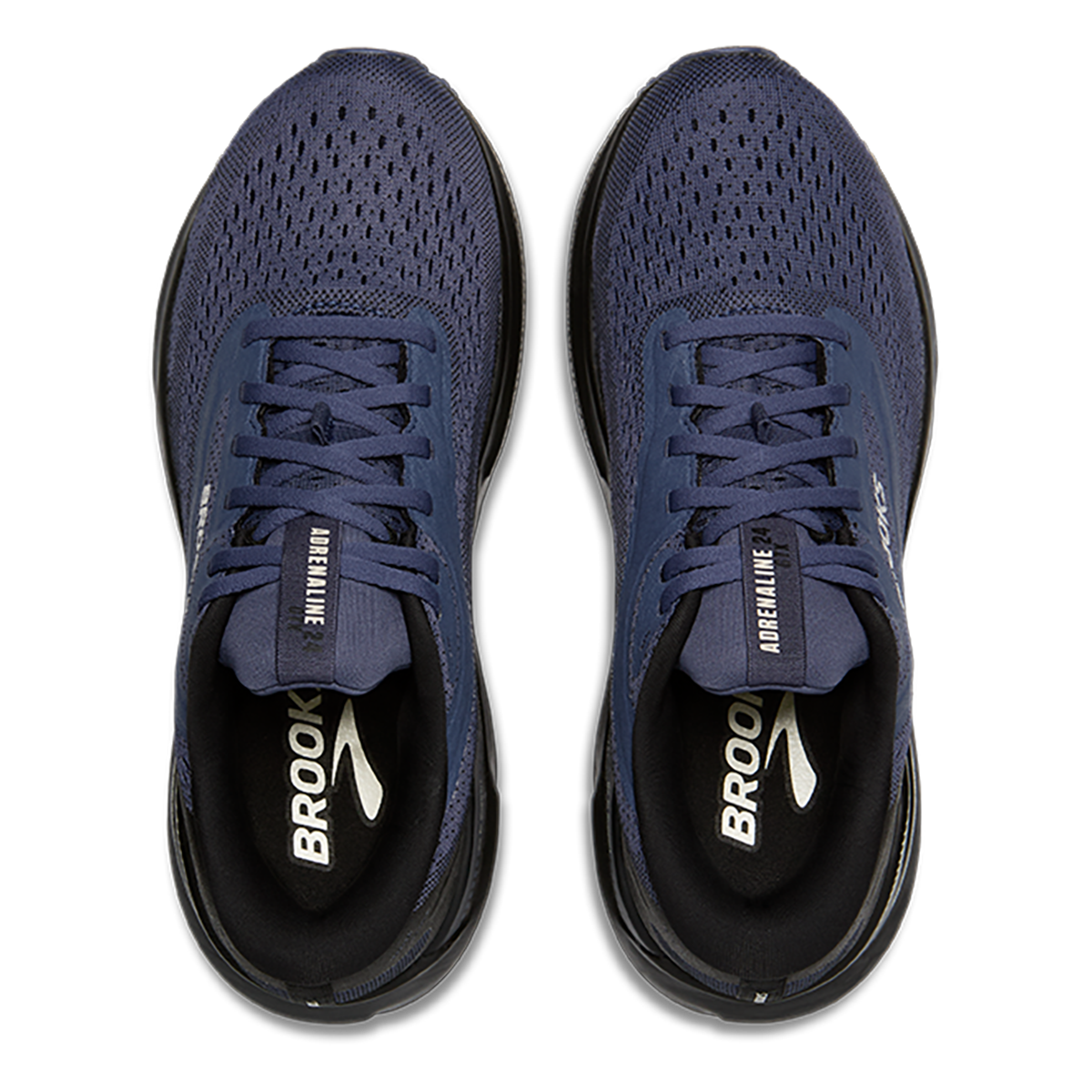 Brooks Adrenaline GTS 24 GTX — Black - Nightshadow - Coconut — Size B — Width 5 — Back View