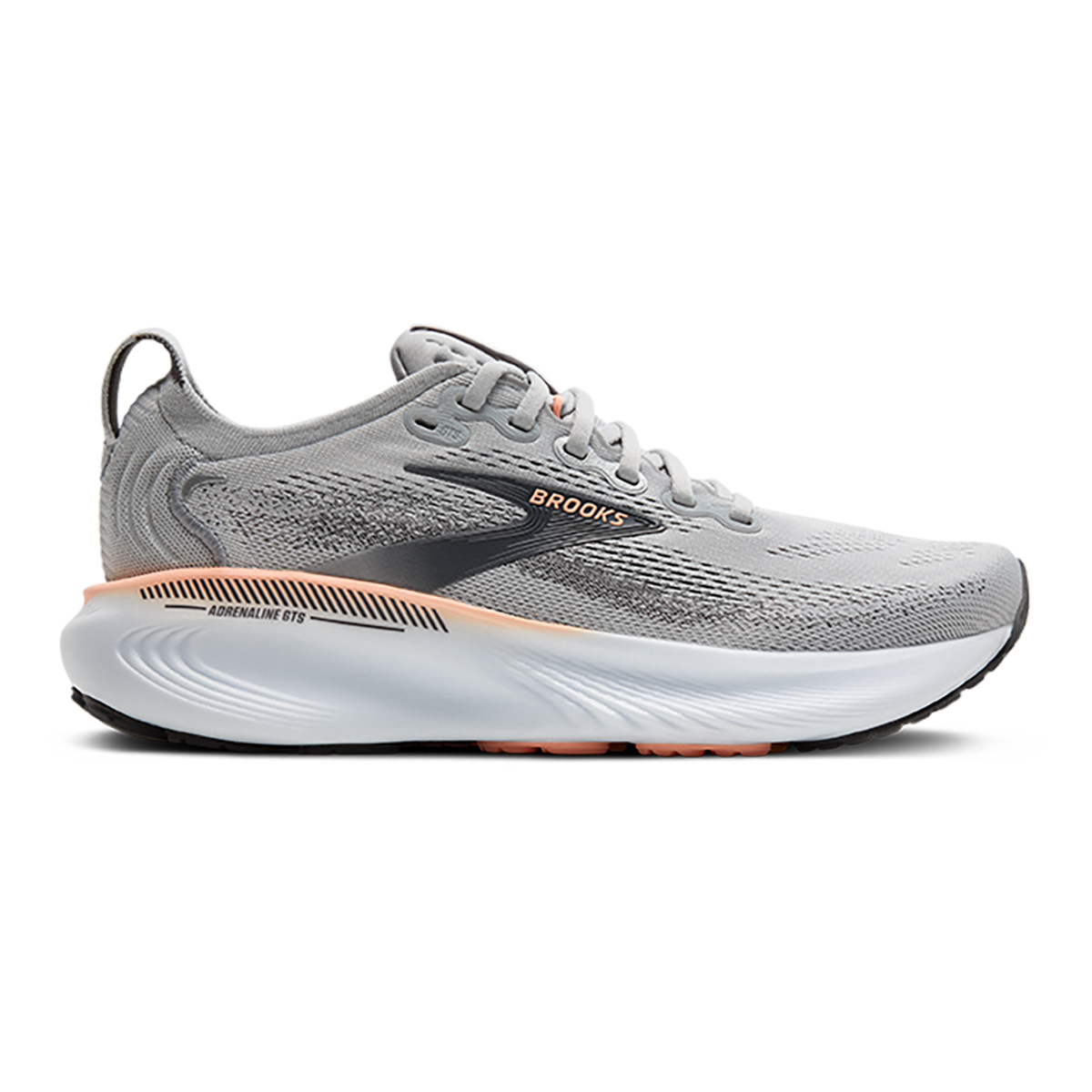 Brooks Adrenaline GTS 25 — Black - Black - Ebony — Size B — Width 6 — Alternate View 41