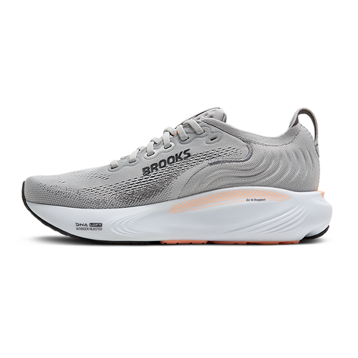 Brooks Adrenaline GTS 25 — Black - Black - Ebony — Size B — Width 6 — Alternate View 42