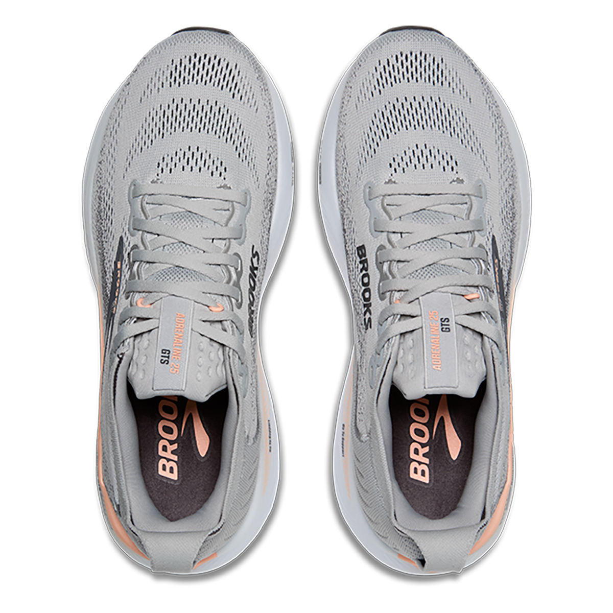 Brooks Adrenaline GTS 25 — Black - Black - Ebony — Size B — Width 6 — Alternate View 43