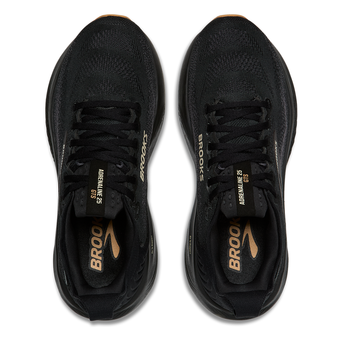 Brooks Adrenaline GTS 25 — Black - Black - Ebony — Size B — Width 6 — Alternate View 55