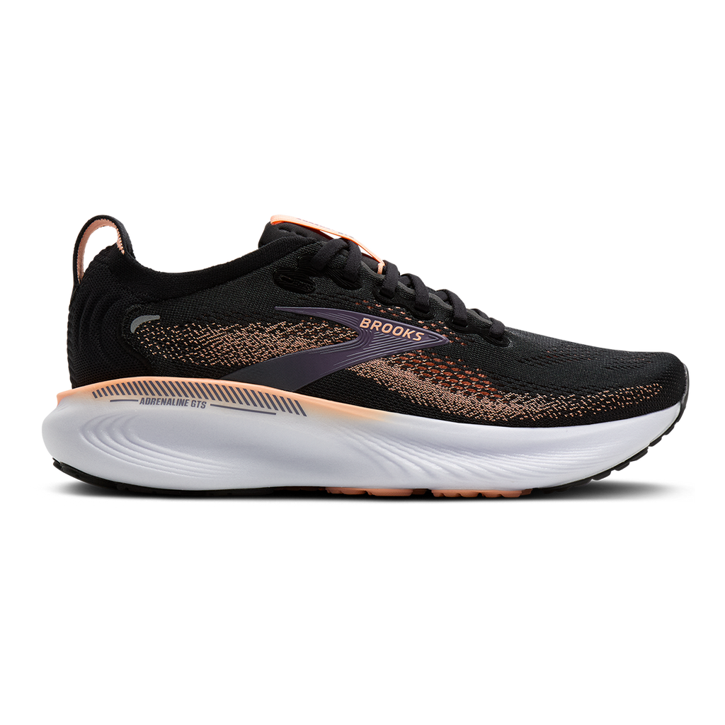 Brooks Adrenaline GTS 25 — Black - Black - Ebony — Size B — Width 6 — Alternate View 73