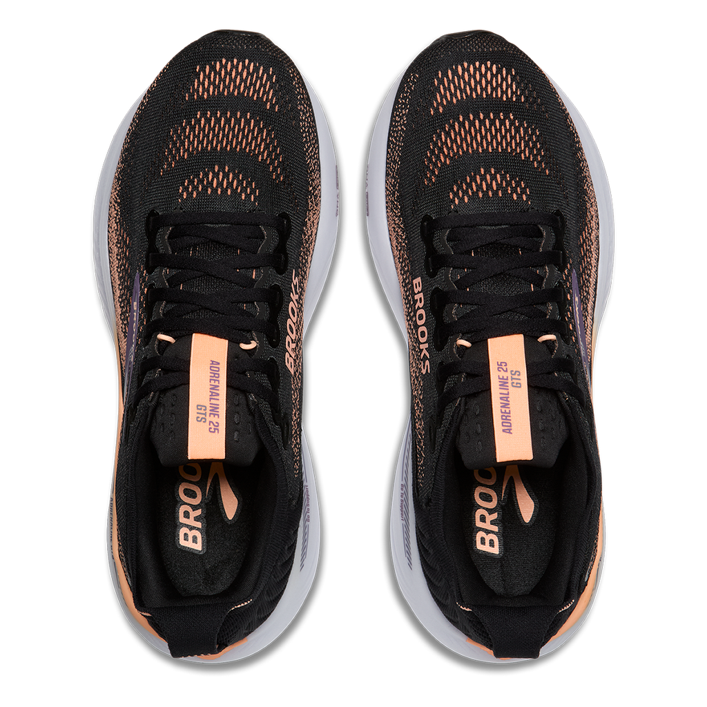 Brooks Adrenaline GTS 25 — Black - Black - Ebony — Size B — Width 6 — Alternate View 75