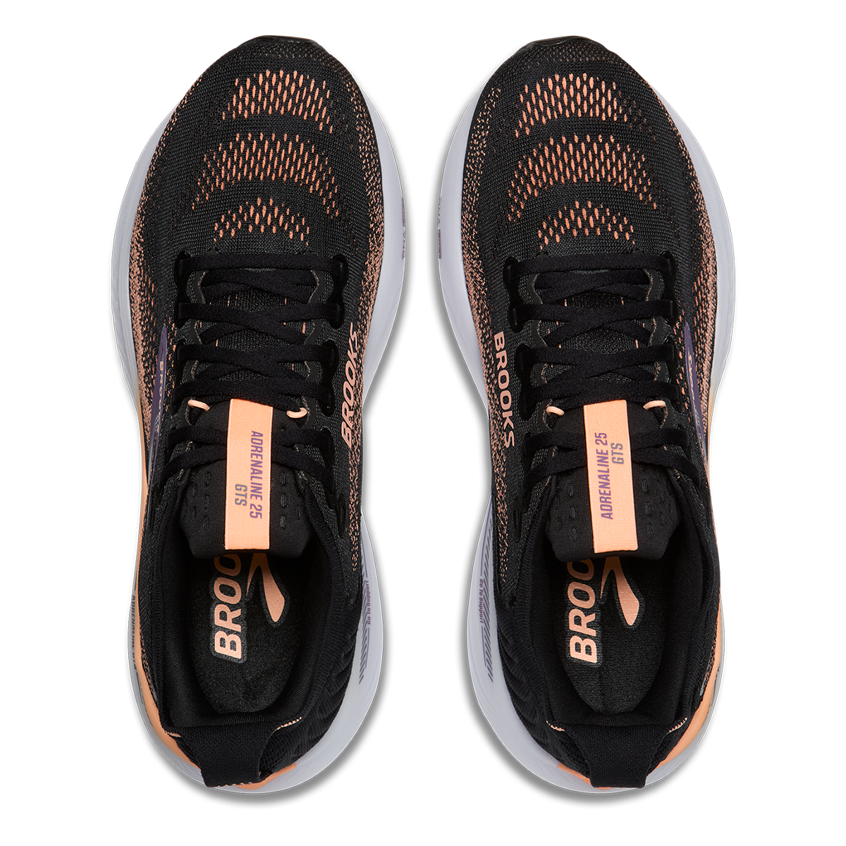 Brooks Adrenaline GTS 25 — Black - Black - Ebony — Size B — Width 6 — Alternate View 75