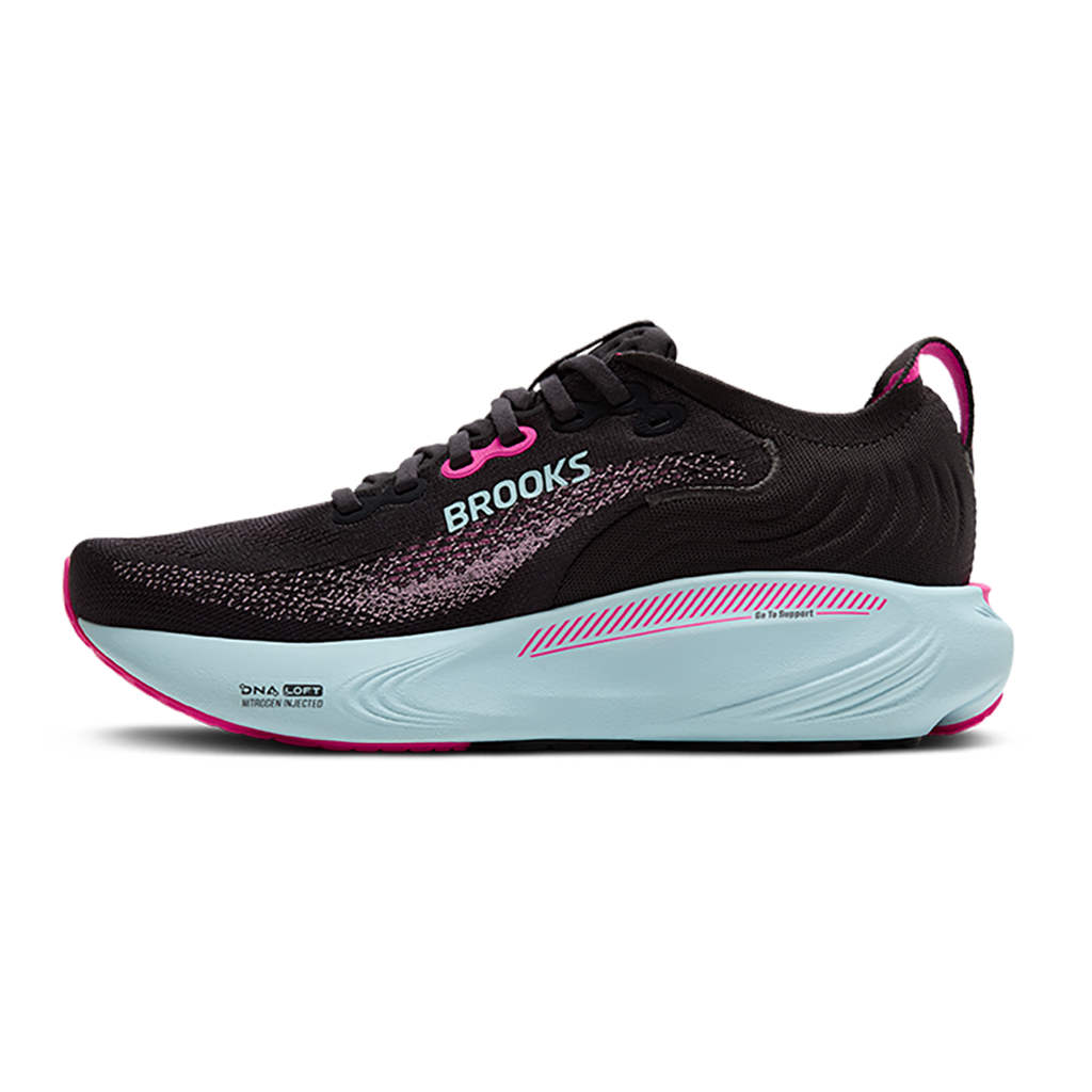 Brooks Adrenaline GTS 25 — Black - Black - Ebony — Size B — Width 6 — Alternate View 46