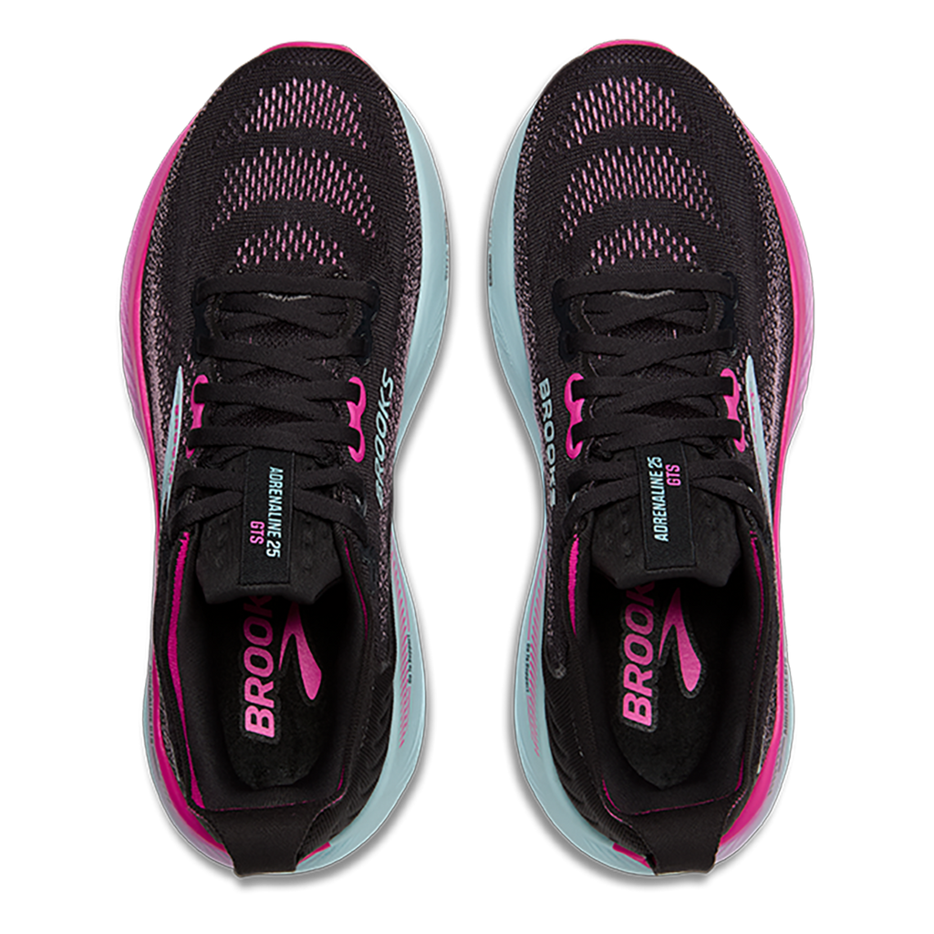 Brooks Adrenaline GTS 25 — Black - Black - Ebony — Size B — Width 6 — Alternate View 47