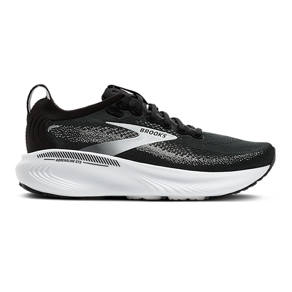 Brooks Adrenaline GTS 25 — Black - Black - Ebony — Size B — Width 6 — Alternate View 33