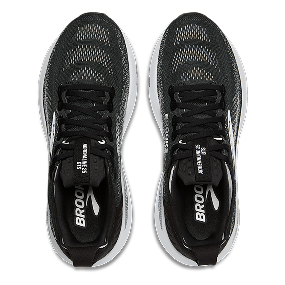 Brooks Adrenaline GTS 25 — Black - Black - Ebony — Size B — Width 6 — Alternate View 35
