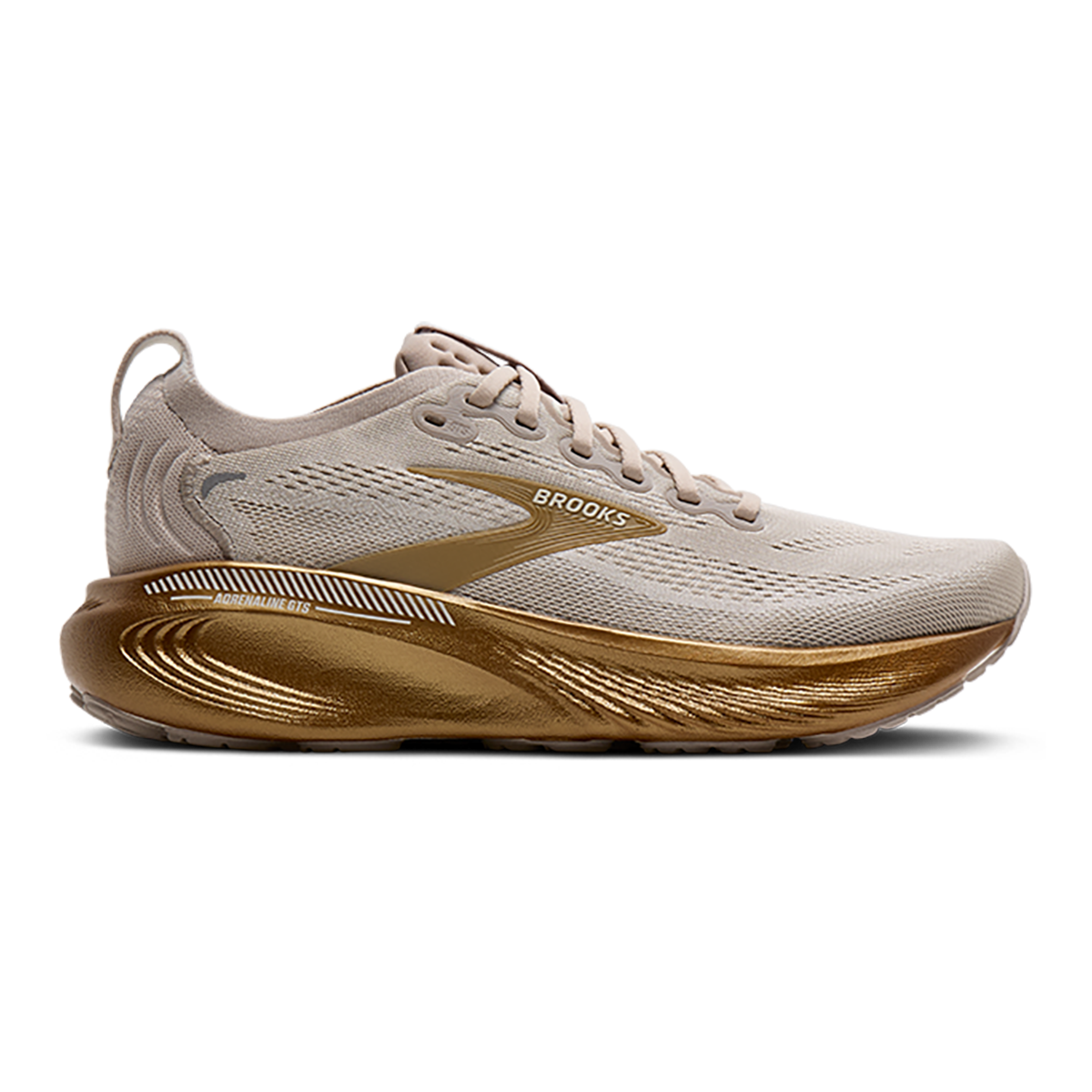 Brooks Adrenaline GTS 25 Metallics — Blazing Bell - Skyway — Size B — Width 6.5 — Detail View