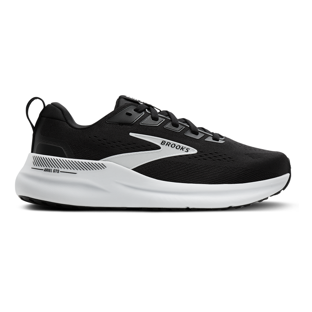 Brooks Ariel GTS 26 — Black - Grey - White — Size B — Width 6 — Detail View