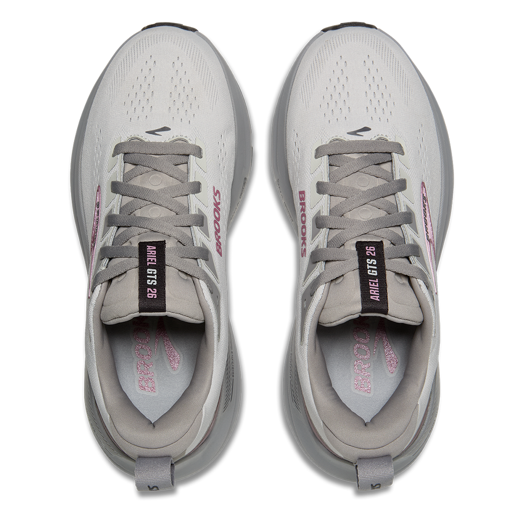 Brooks Ariel GTS 26 — Black - Grey - White — Size B — Width 6 — Back View