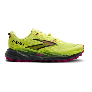 Brooks Cascadia 19 — Black - Black - Ebony — Size B — Width 7.5 — Front View