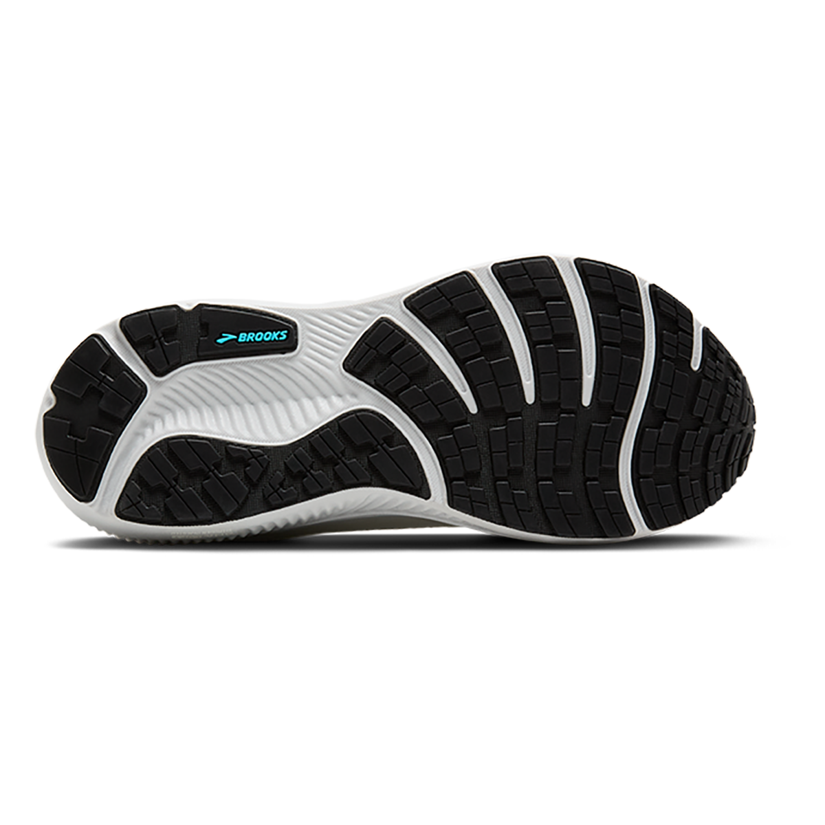 Brooks Ghost 17 GTX — Black - Black - Ebony — Size B — Width 7 — Top View