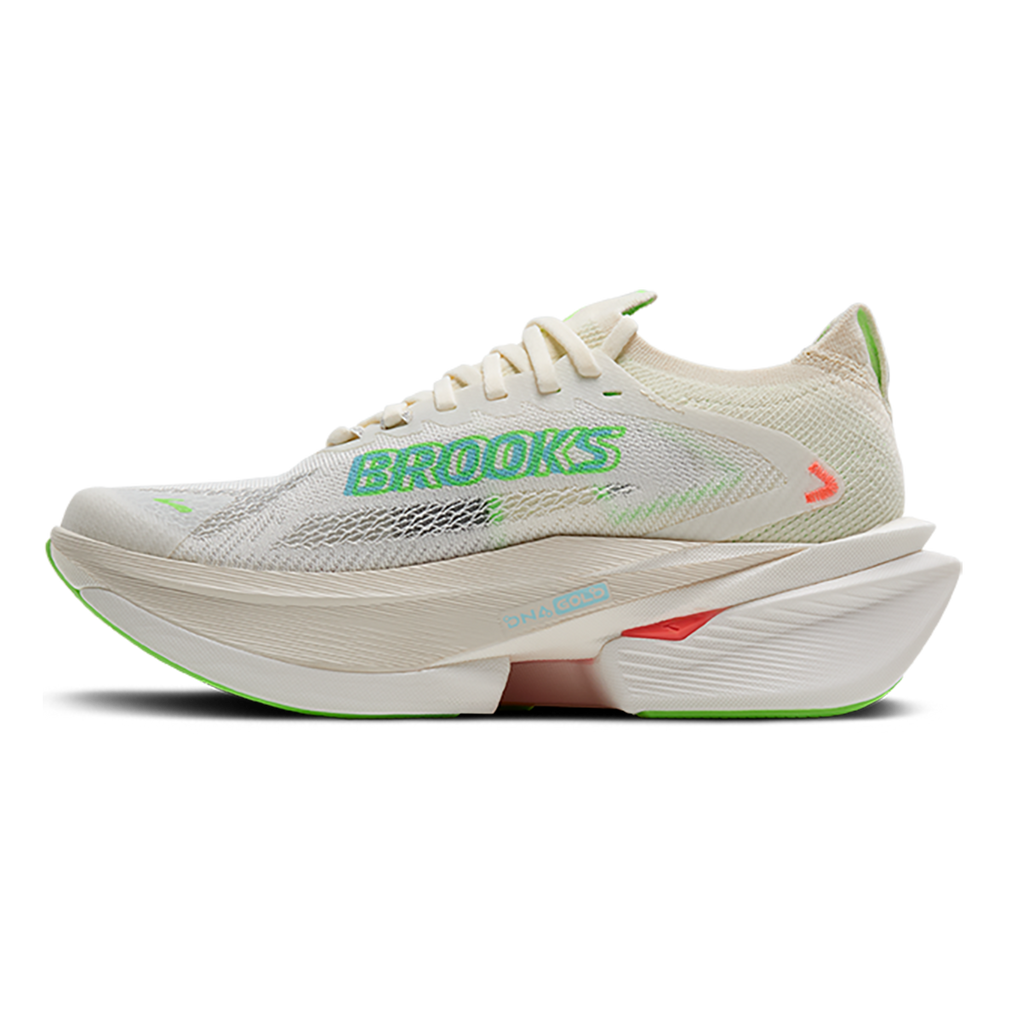 Brooks Hyperion Max 3 — Coconut - Green Gecko - Pink Clay — Size B — Width 6.5 — Lifestyle View