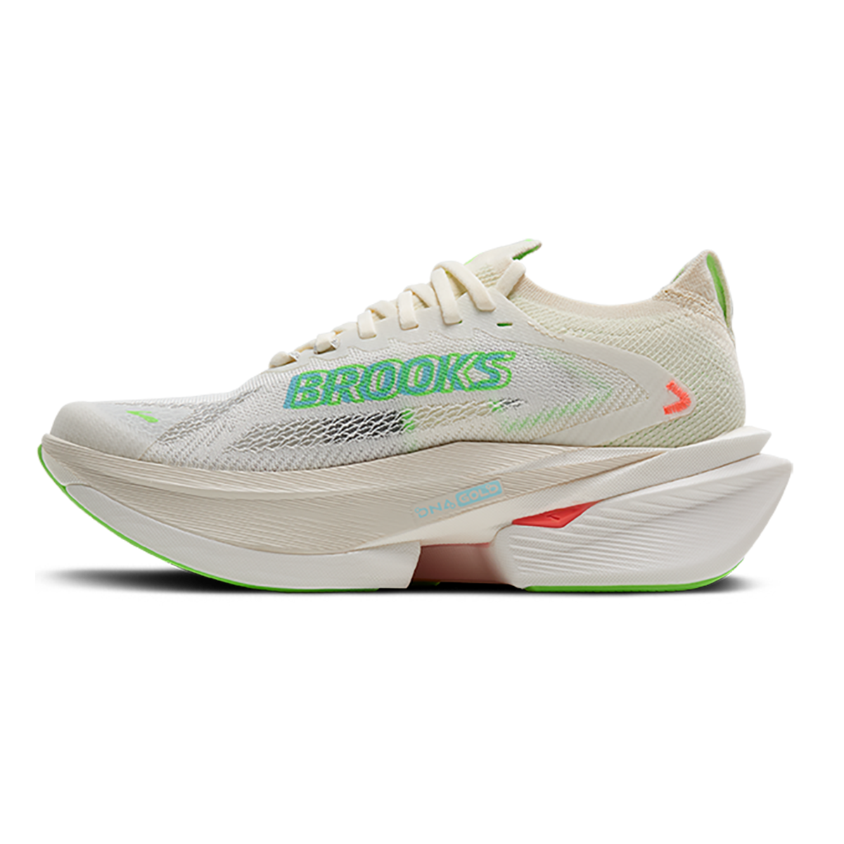 Brooks Hyperion Max 3 — Coconut - Green Gecko - Pink Clay — Size B — Width 6.5 — Lifestyle View