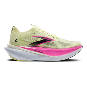 Brooks Hyperion Max 3 — Coconut - Green Gecko - Pink Clay — Size B — Width 6.5 — Front View