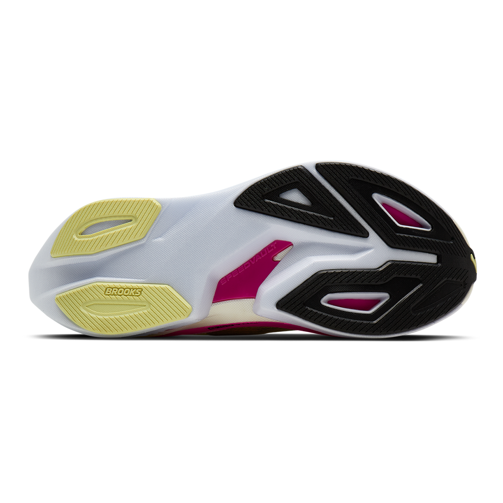 Brooks Hyperion Max 3 — Coconut - Green Gecko - Pink Clay — Size B — Width 6.5 — Top View