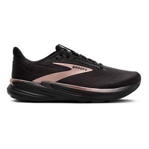 Brooks Revel 8 — Black - Black - Rose Gold — Size B — Width 7.5 — Front View