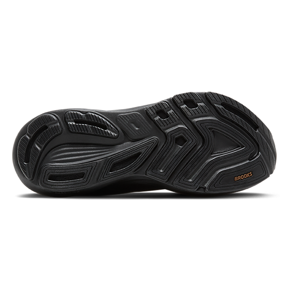 Brooks Revel 8 — Black - Black - Rose Gold — Size B — Width 7.5 — Top View