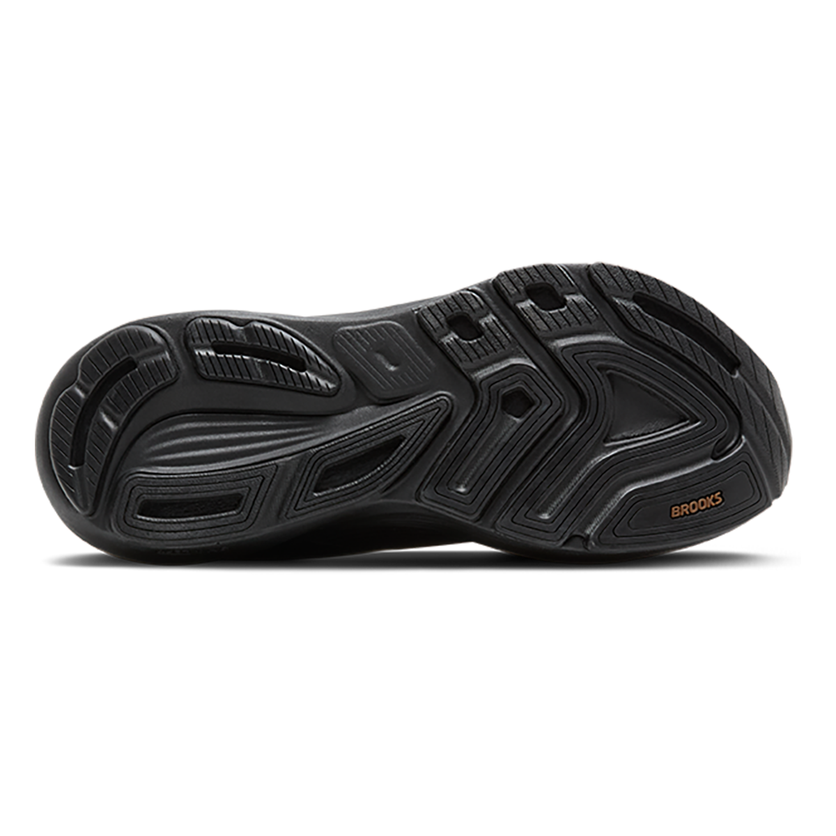 Brooks Revel 8 — Black - Black - Rose Gold — Size B — Width 7.5 — Top View