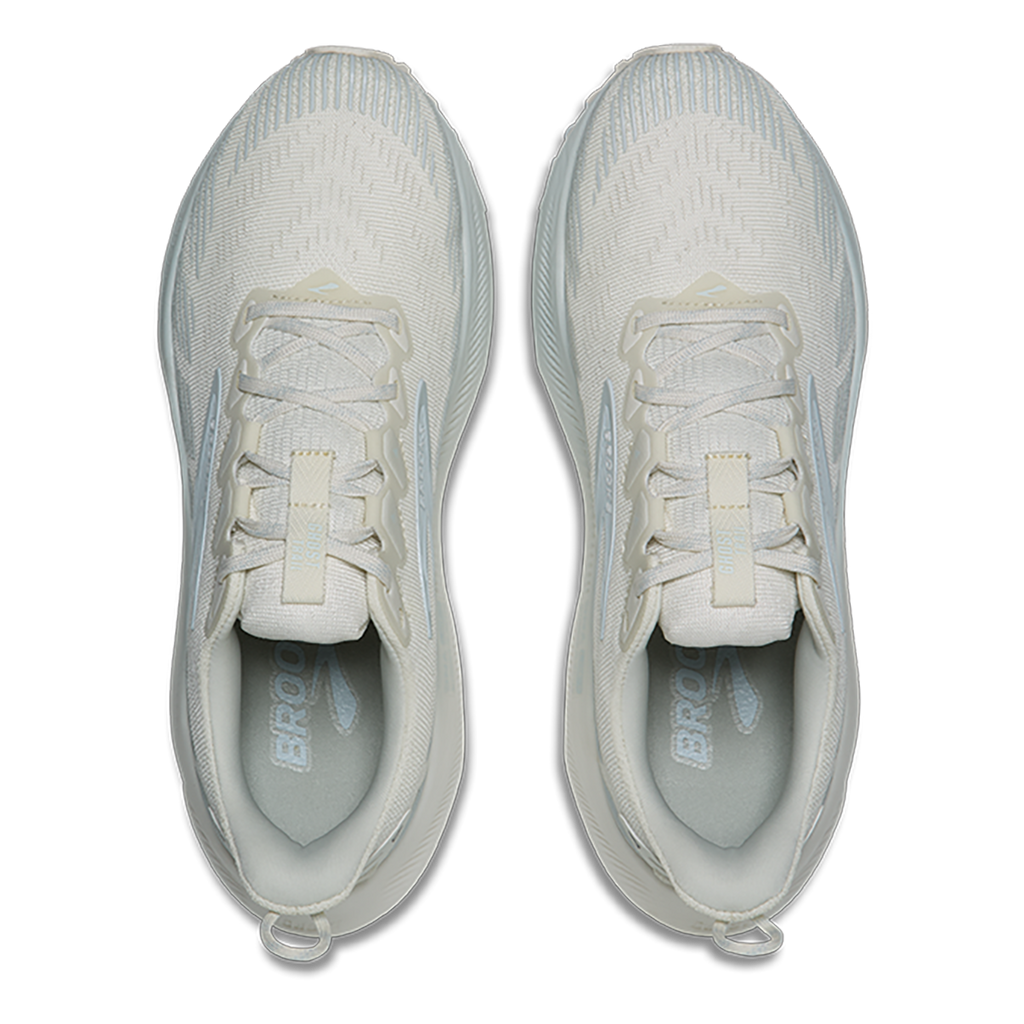 Brooks Ghost Trail — Coconut - Bluewash - Skywriting — Size B — Width 5 — Top View