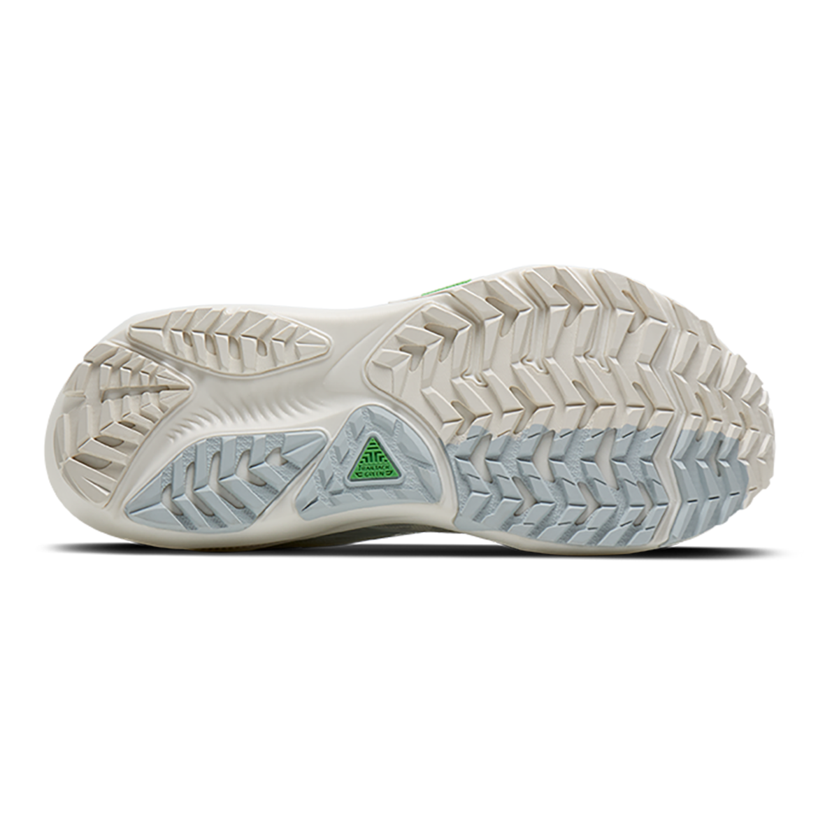 Brooks Ghost Trail — Coconut - Bluewash - Skywriting — Size B — Width 5 — Detail View