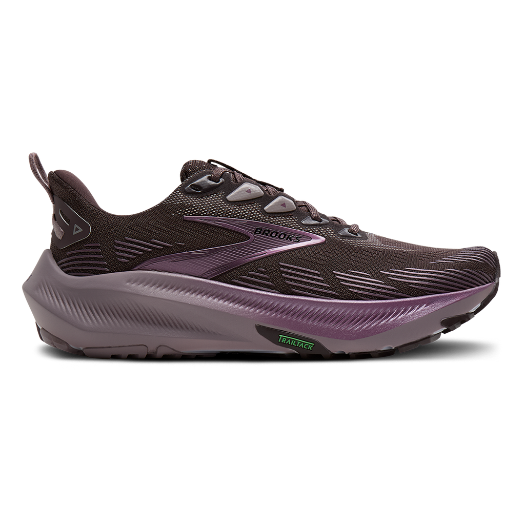 Brooks Ghost Trail Capsule Collection — Raisin - Purple - Metallic — Size B — Width 5 — Front View