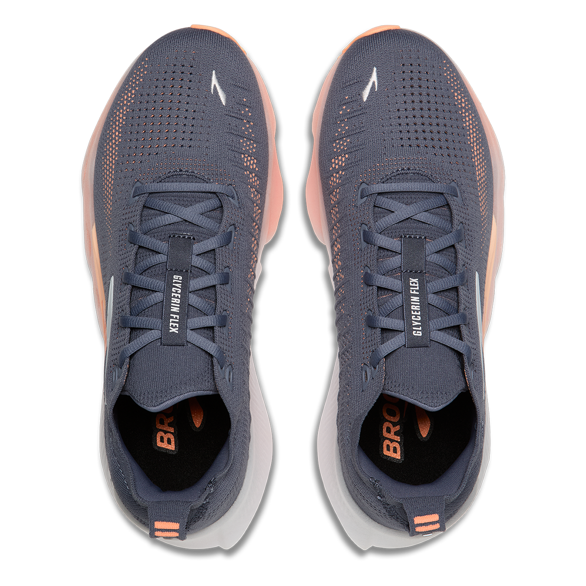 Brooks Glycerin Flex — Black - White — Size B — Width 5 — Alternate View 39