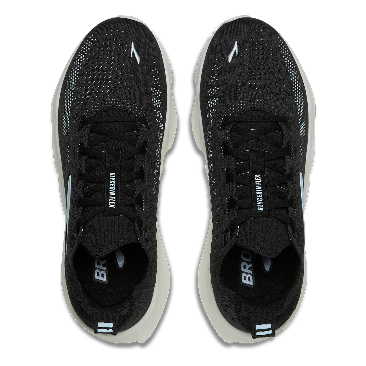 Brooks Glycerin Flex — Black - White — Size B — Width 5 — Alternate View 35