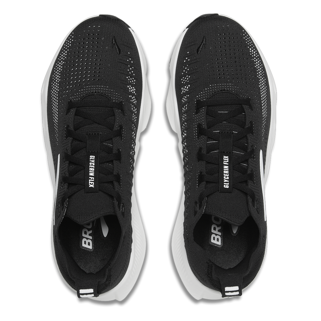Brooks Glycerin Flex — Black - White — Size B — Width 5 — Alternate View 15