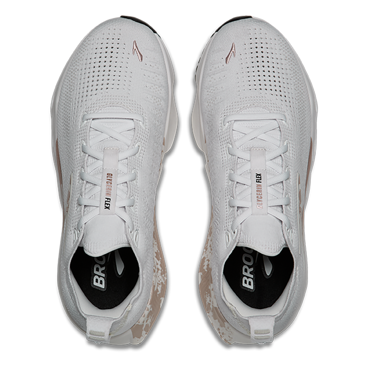 Brooks Glycerin Flex — Black - White — Size B — Width 5 — Alternate View 47